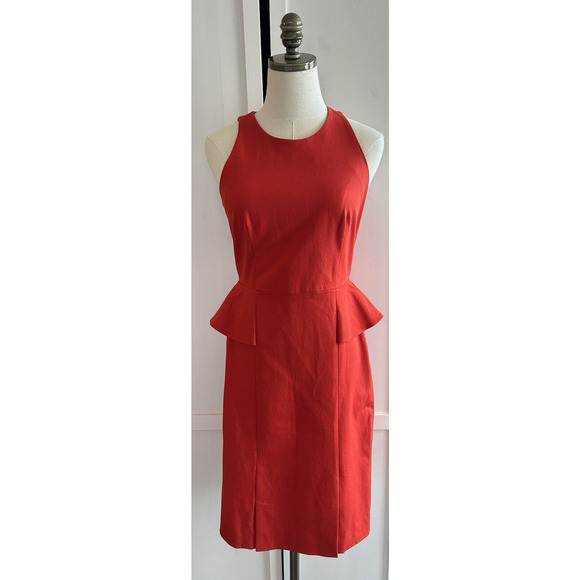 Banana Republic Dresses & Skirts - Banana Republic red sheath dress size 4 side wings back zip classic